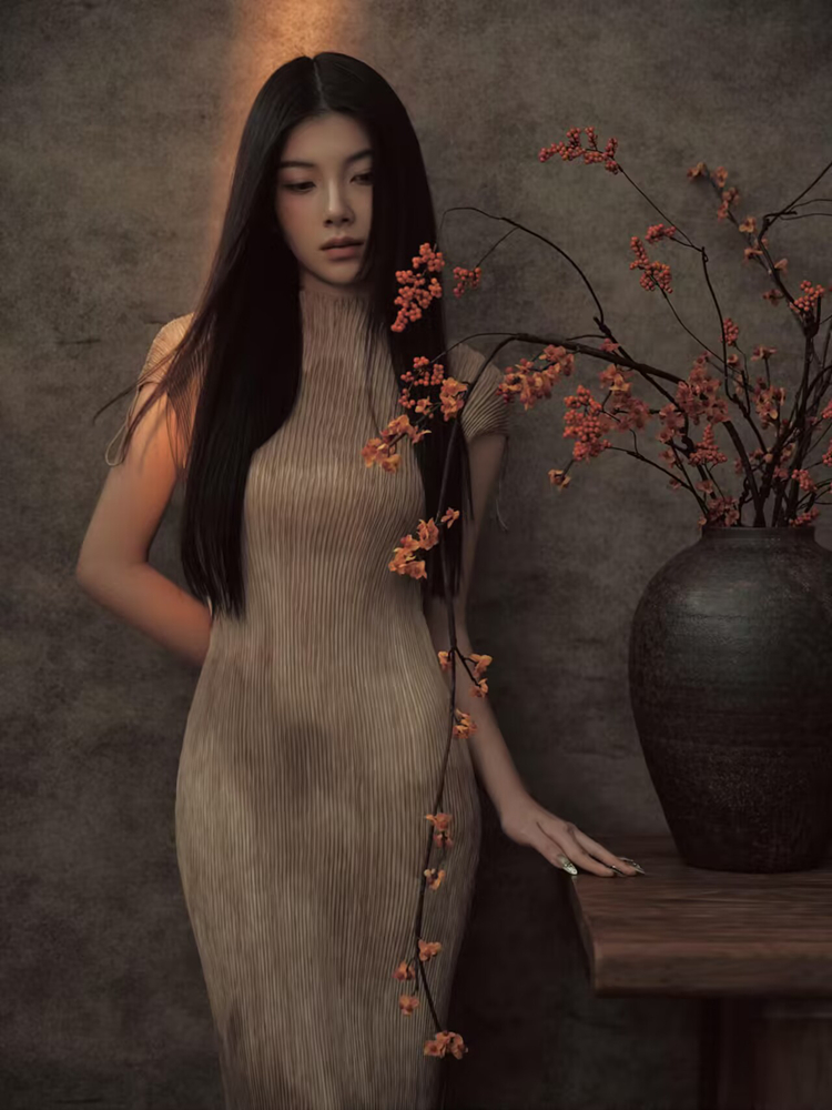 Vintage Fashion Art - جديد 2026: تصميم فني صيني لتصوير