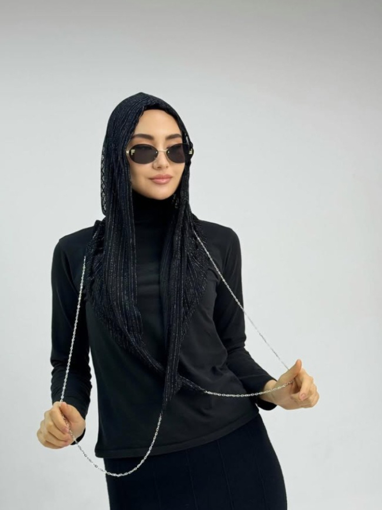حجاب دبي الجديد بحبل لؤلؤي، وش - مراجعة Vintage Fashion Hijab وسعره