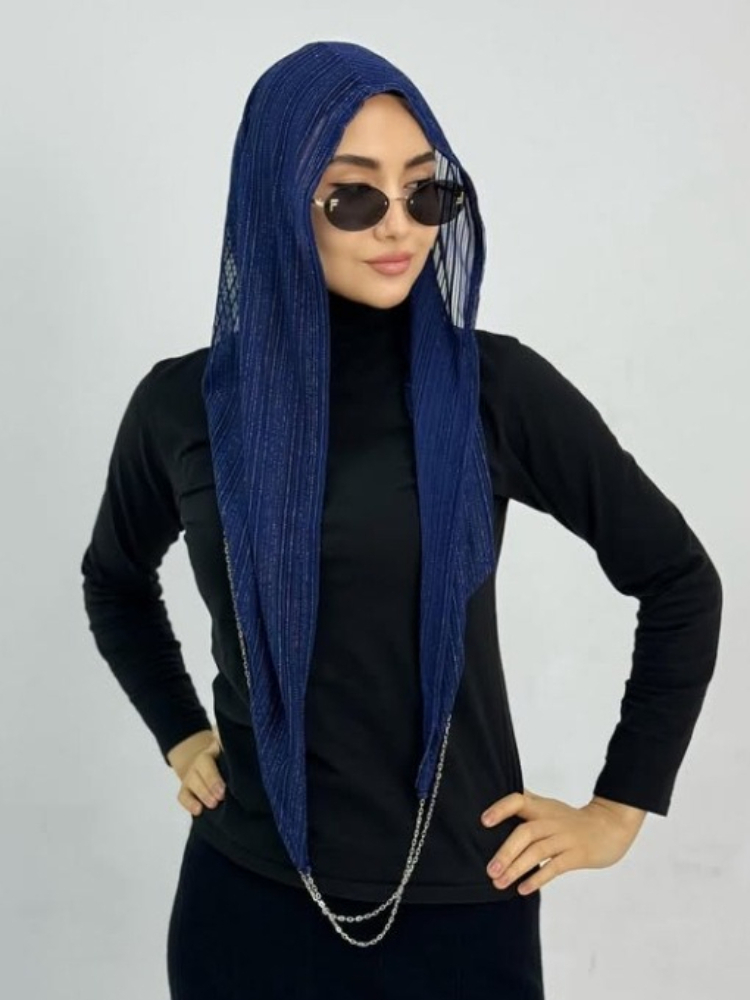 حجاب دبي الجديد بحبل لؤلؤي، وش - مراجعة Vintage Fashion Hijab وسعره