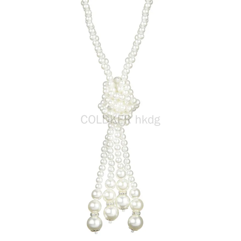 قلادة لؤلؤ على طراز عشرينيات ا - مراجعة Vintage Fashion Jewelry Necklaces وسعره