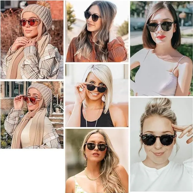 نظارات شمسية دائرية عصرية بتصم - مراجعة Vintage Fashion Brands وسعره